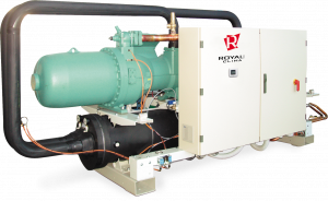 Чиллеры с винтовыми компрессорами с водяным охлаждением конденсатора, бесконденсаторные серии DVAZ-392